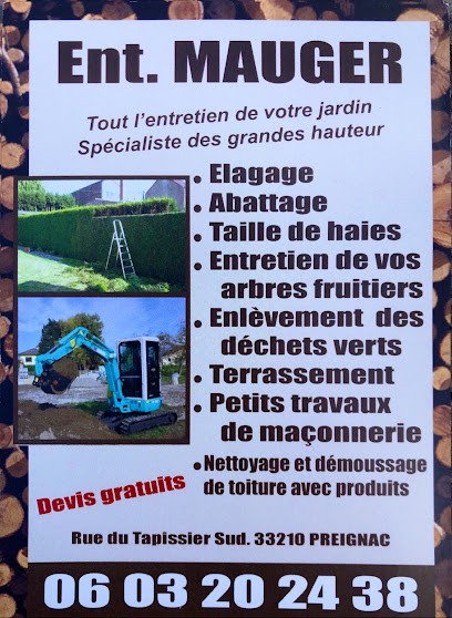 Entreprise MAUGER Élagage /élagueur Grimpeur, Elagueur à Preignac