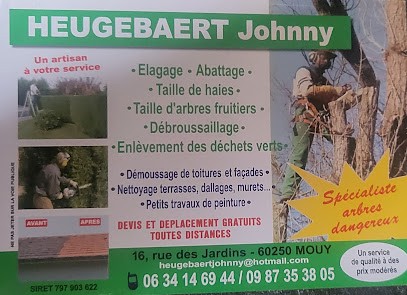Paysagiste Entreprise Heugebaert johnny elagueur élagage d'arbre taille de haie ramonage nettoyage de toiture facade, Elagueur à Mouy